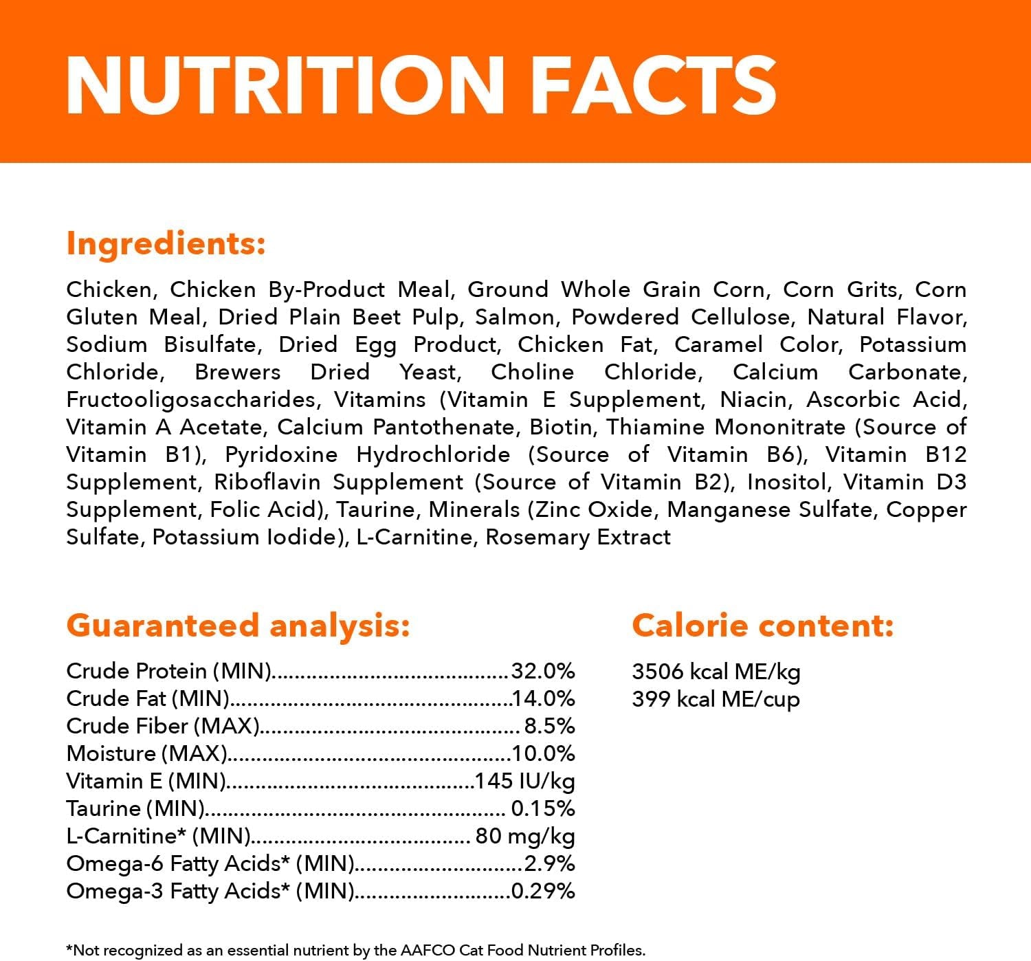 IAMS Proactive Health Adult Hairball Care Dry Cat Food with Chicken and Salmon, 3.5 Lb. Bag