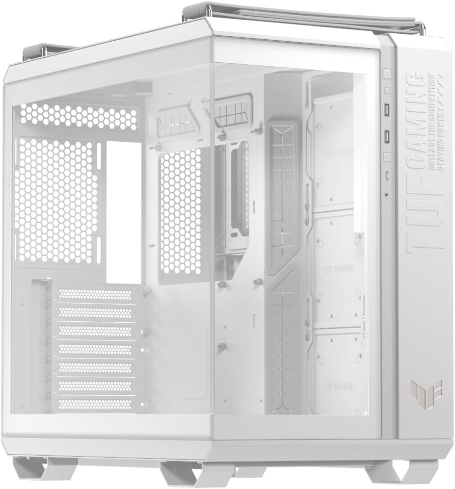ASUS TUF Gaming GT501 Mid-Tower Case - EATX Compatible, USB 3.0, Smoked Tempered Glass & Robust Steel with Four Cooling Fans